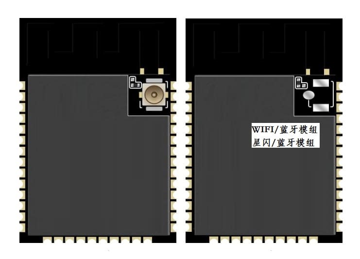 北朝物联WIFI/蓝牙/星闪无线通信模块产品图